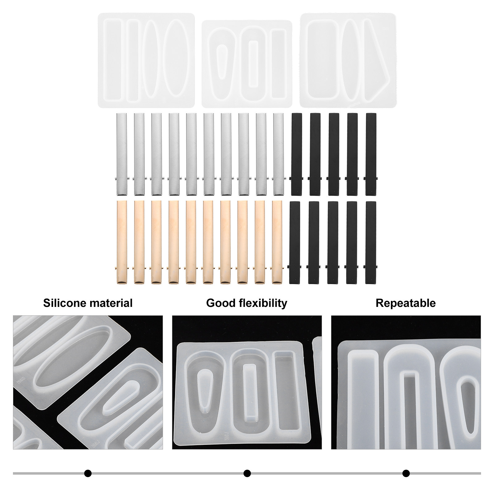 1Set Flexible Silicone Molds f - đánh giá và giá Resin Crafts Diy